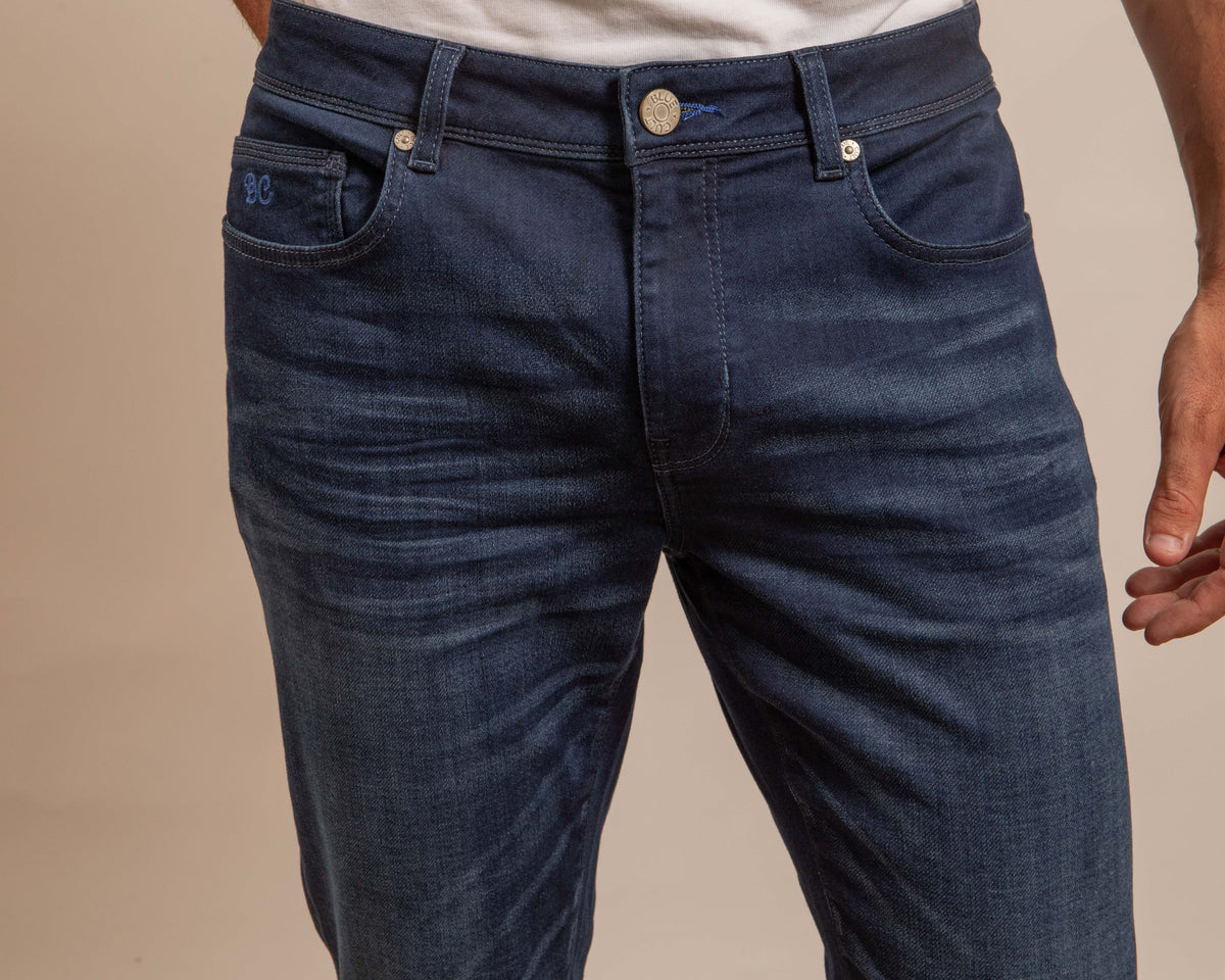 Joggjean Ecoresponsable - Bleu Léger verso Noir