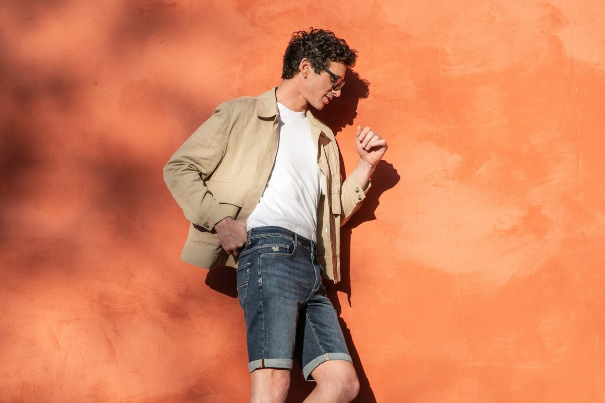 Bermuda Jean Toucher Doux Ecoresponsable - Bleu Océan