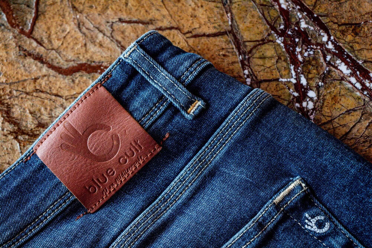 Bermuda Jean Toucher Doux Ecoresponsable - Bleu Océan