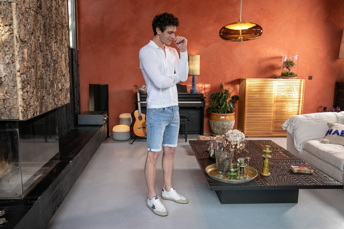 Bermuda Joggjean Ecoresponsable - Bleu Pale - Blue Cult