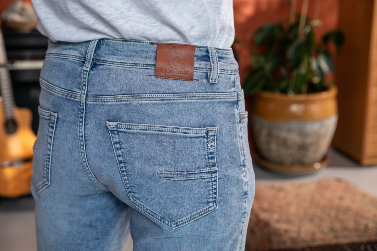 Bermuda Joggjean Ecoresponsable - Bleu Pale - Blue Cult