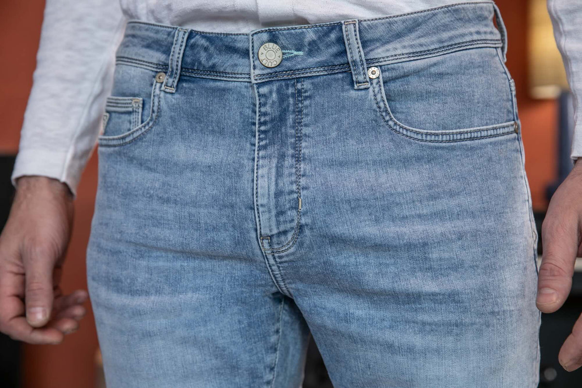 Bermuda Joggjean Ecoresponsable - Bleu Pale - Blue Cult