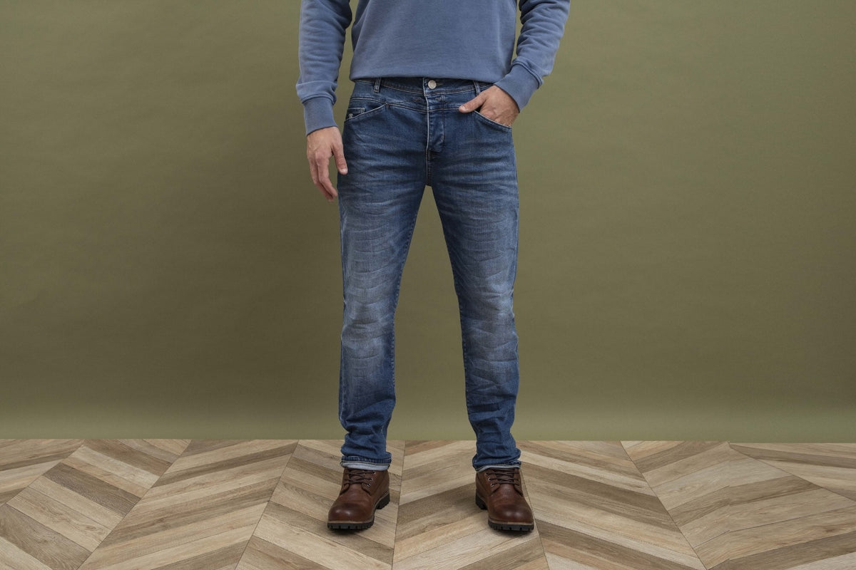 Jean Delta Antik Ecoresponsable Droit Ajusté - Bleu - Blue Cult