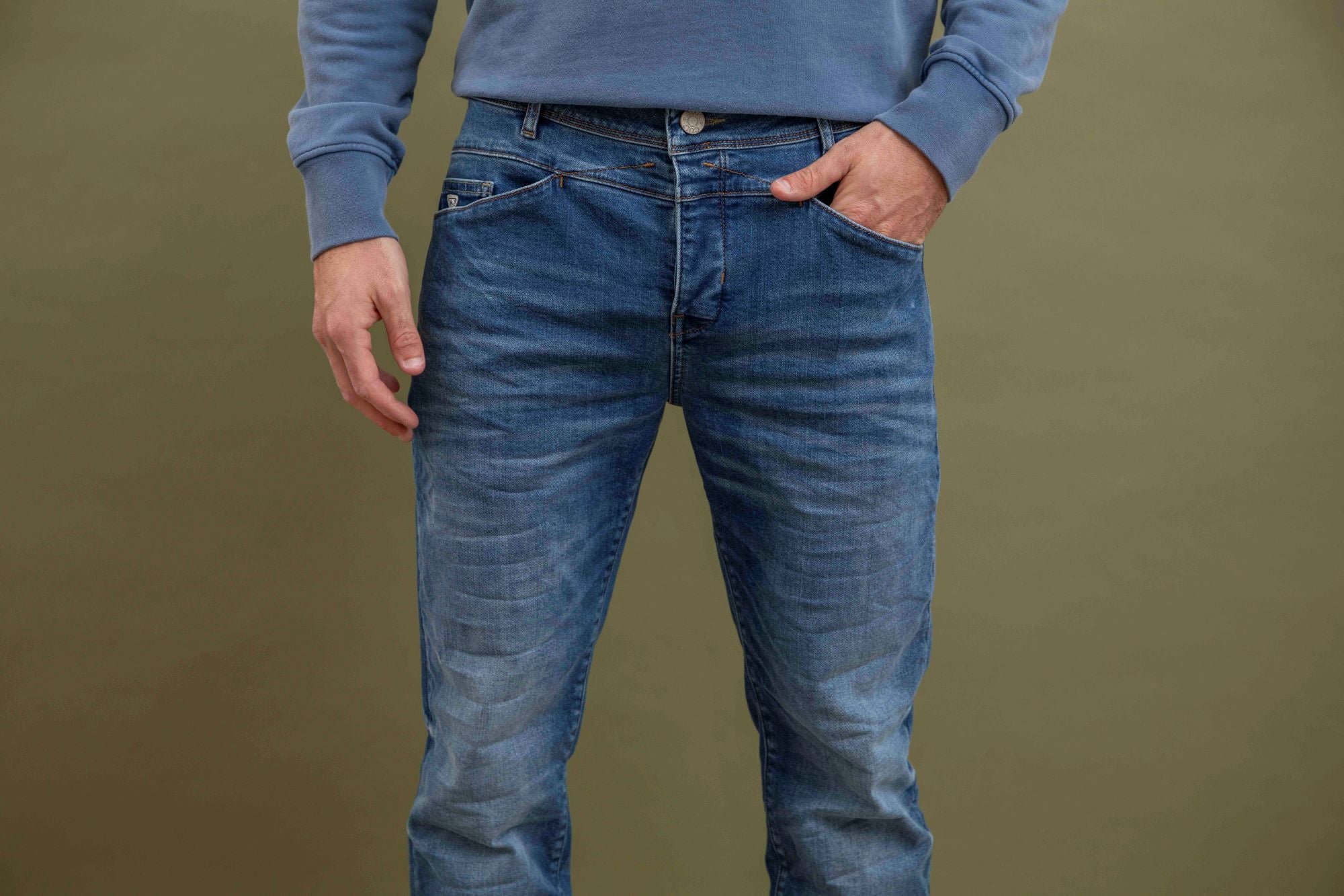 Jean Delta Antik Ecoresponsable Droit Ajusté - Bleu - Blue Cult