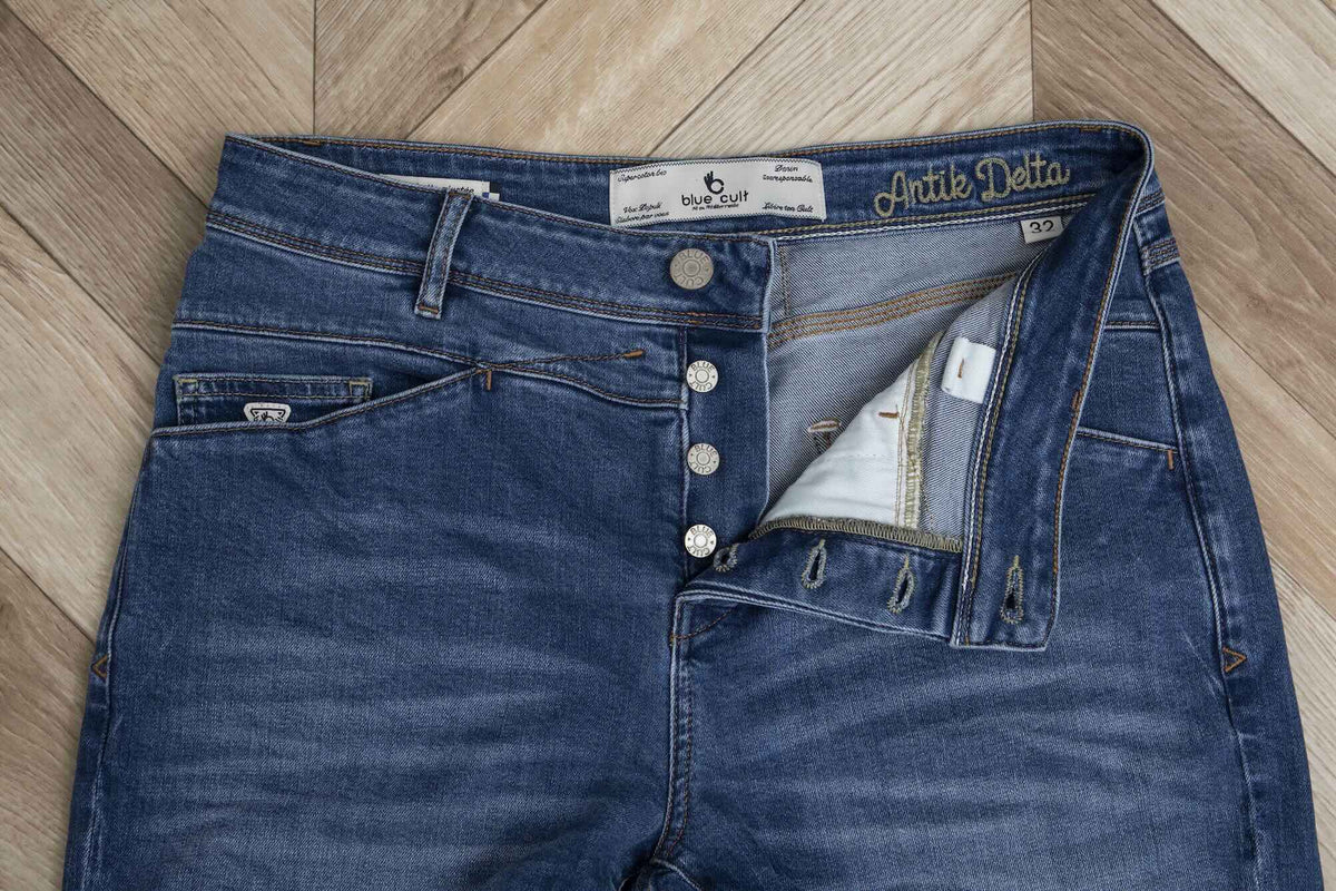 Jean Delta Antik Ecoresponsable Droit Ajusté - Bleu - Blue Cult