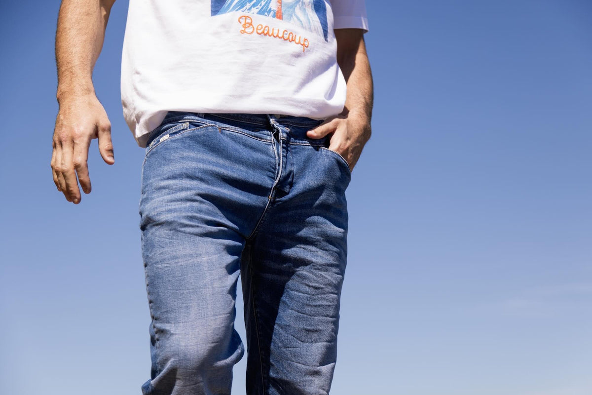 Jean Delta Antik Ecoresponsable Droit Ajusté - Bleu - Blue Cult