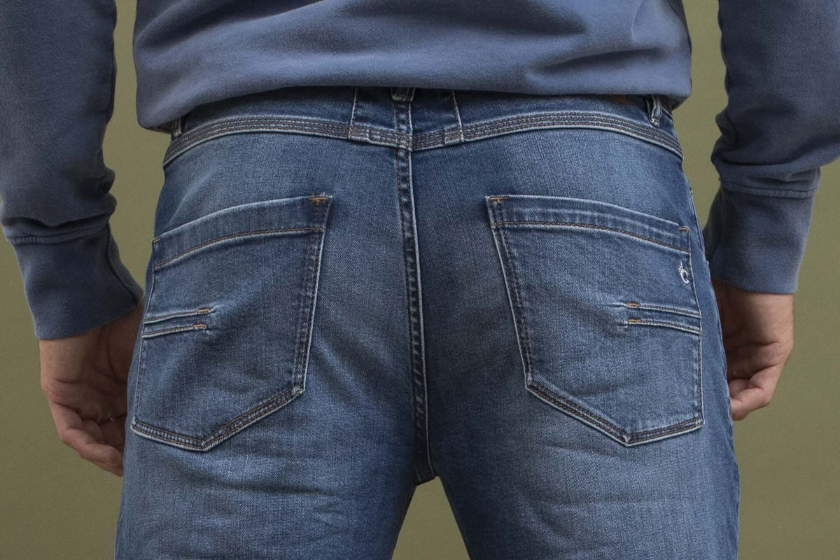 Jean Delta Antik Ecoresponsable Droit Ajusté - Bleu - Blue Cult