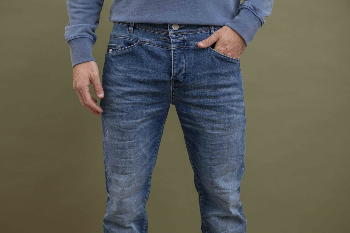 Jean Delta Antik Ecoresponsable Droit Ajusté - Bleu - Blue Cult