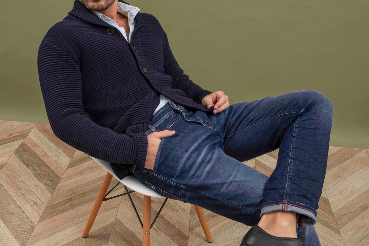 Jean Delta Antik Ecoresponsable Droit Ajusté - Bleu Foncé - Blue Cult