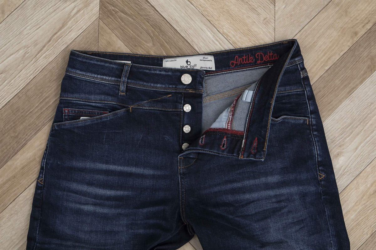 Jean Delta Antik Ecoresponsable Droit Ajusté - Bleu Foncé - Blue Cult