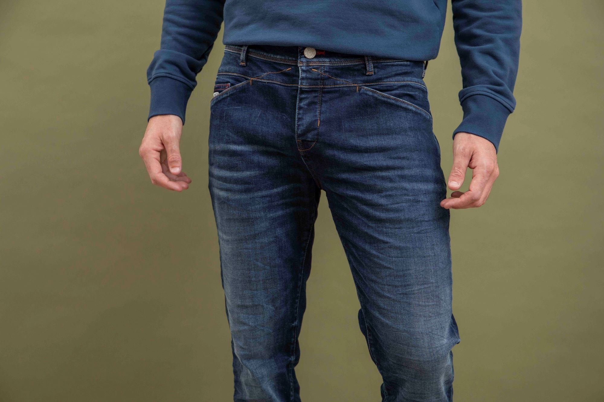 Jean Delta Antik Ecoresponsable Droit Ajusté - Bleu Foncé - Blue Cult