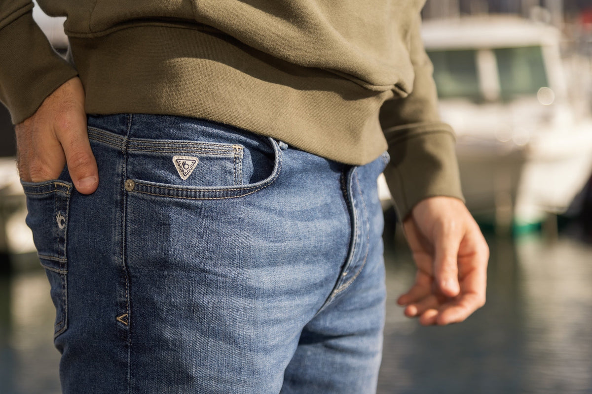 Jean Le Toucher Doux Ecoresponsable - Bleu - Blue Cult