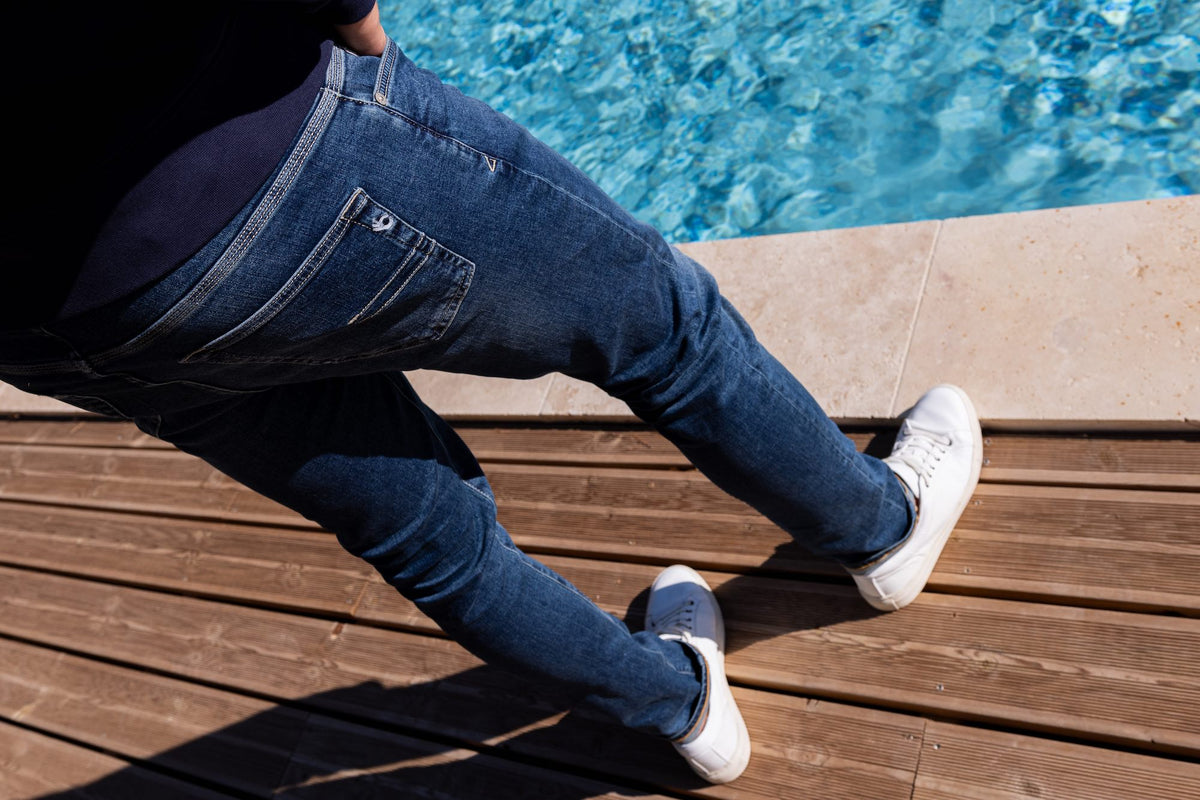 Jean Le Toucher Doux Ecoresponsable - Bleu Foncé - Blue Cult