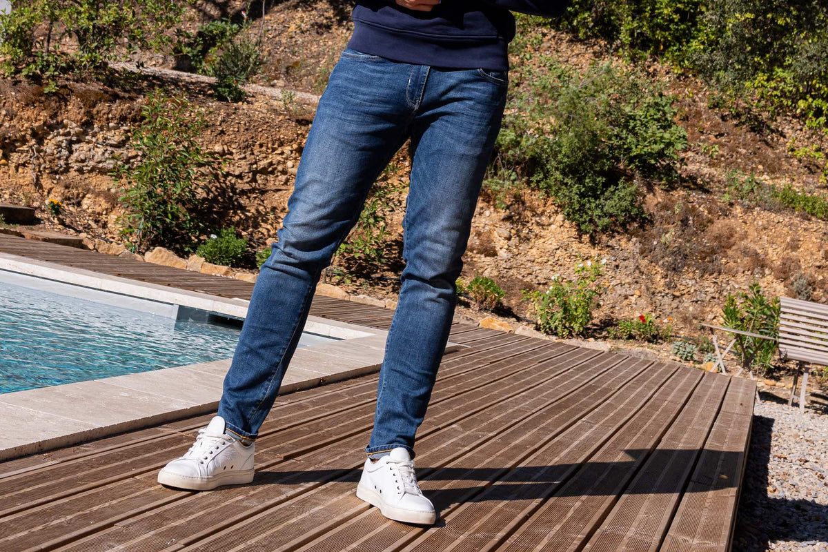 Jean Le Toucher Doux Ecoresponsable - Bleu Foncé - Blue Cult