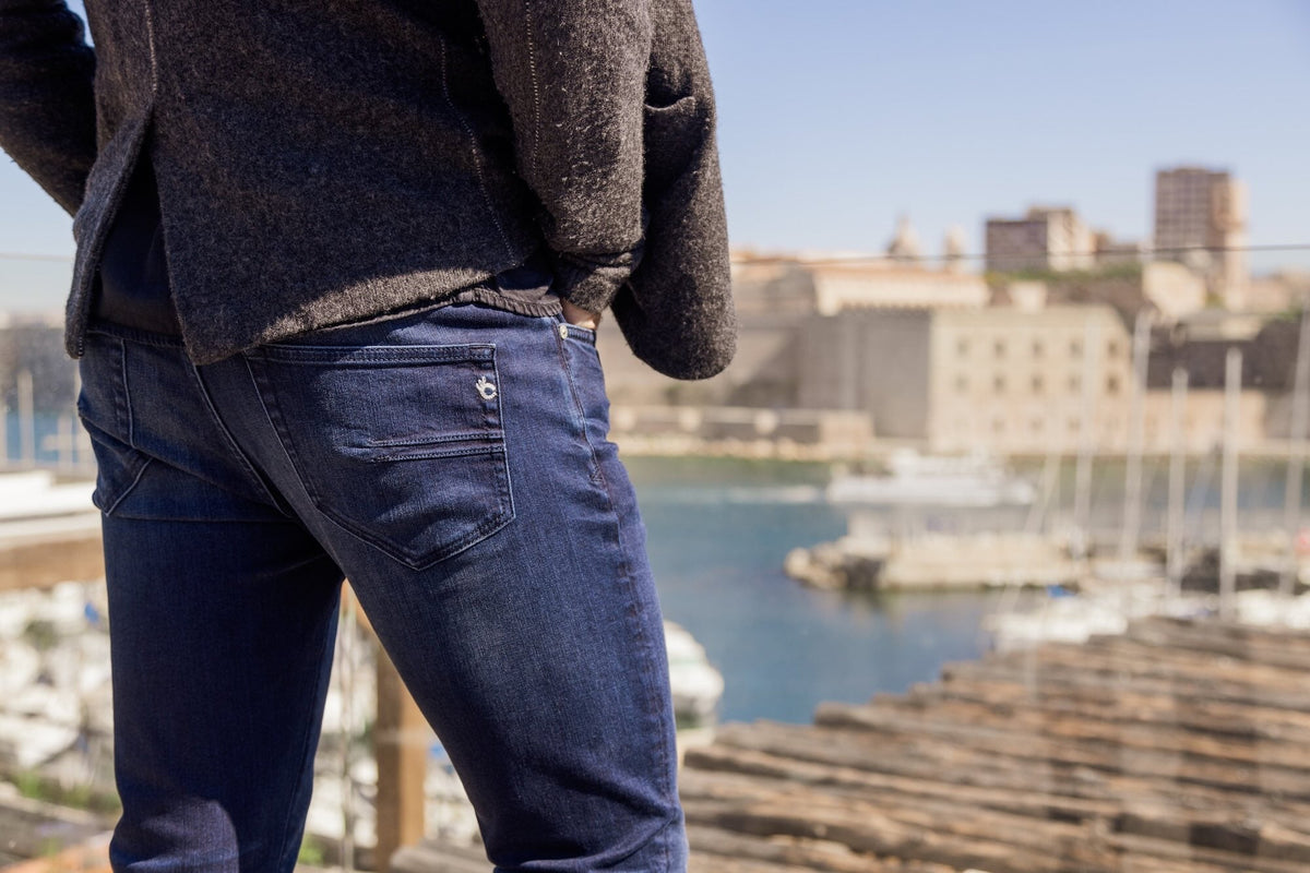 Jean Le Toucher Doux Ecoresponsable - Bleu verso Bleu - Blue Cult