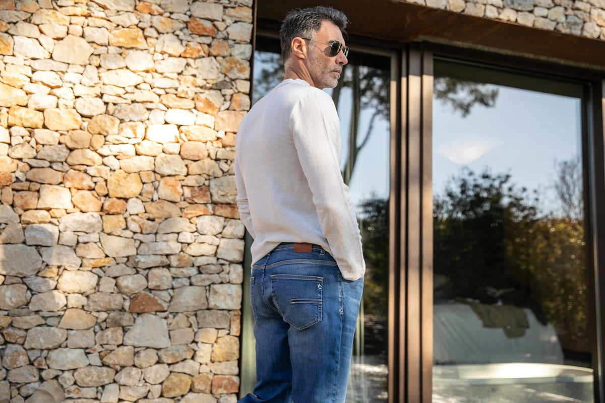 Jean Plume Ecoresponsable - Bleu - Blue Cult