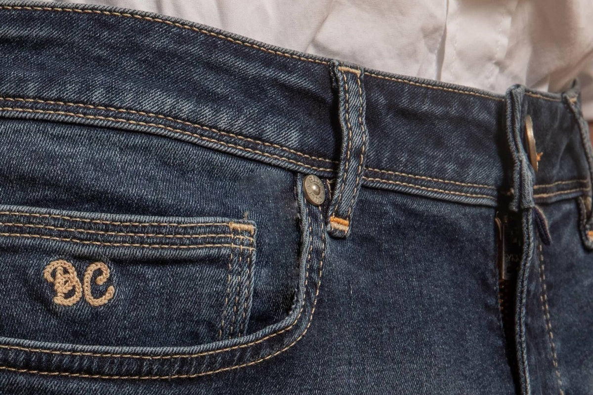 Jean Toucher Doux Ecoresponsable - Bleu Océan - Blue Cult