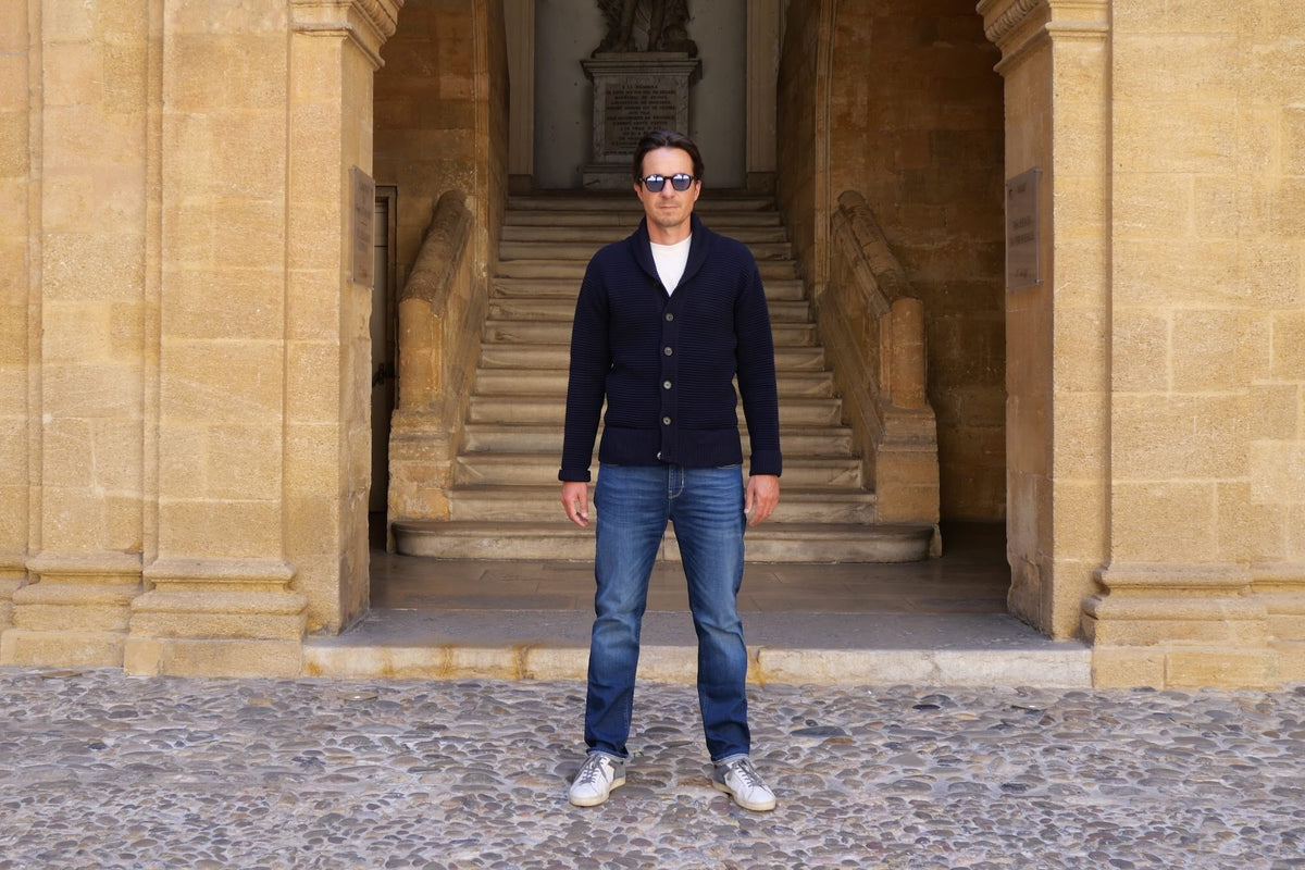 Jean Toucher Doux Ecoresponsable Droit Ajusté - Bleu - Blue Cult