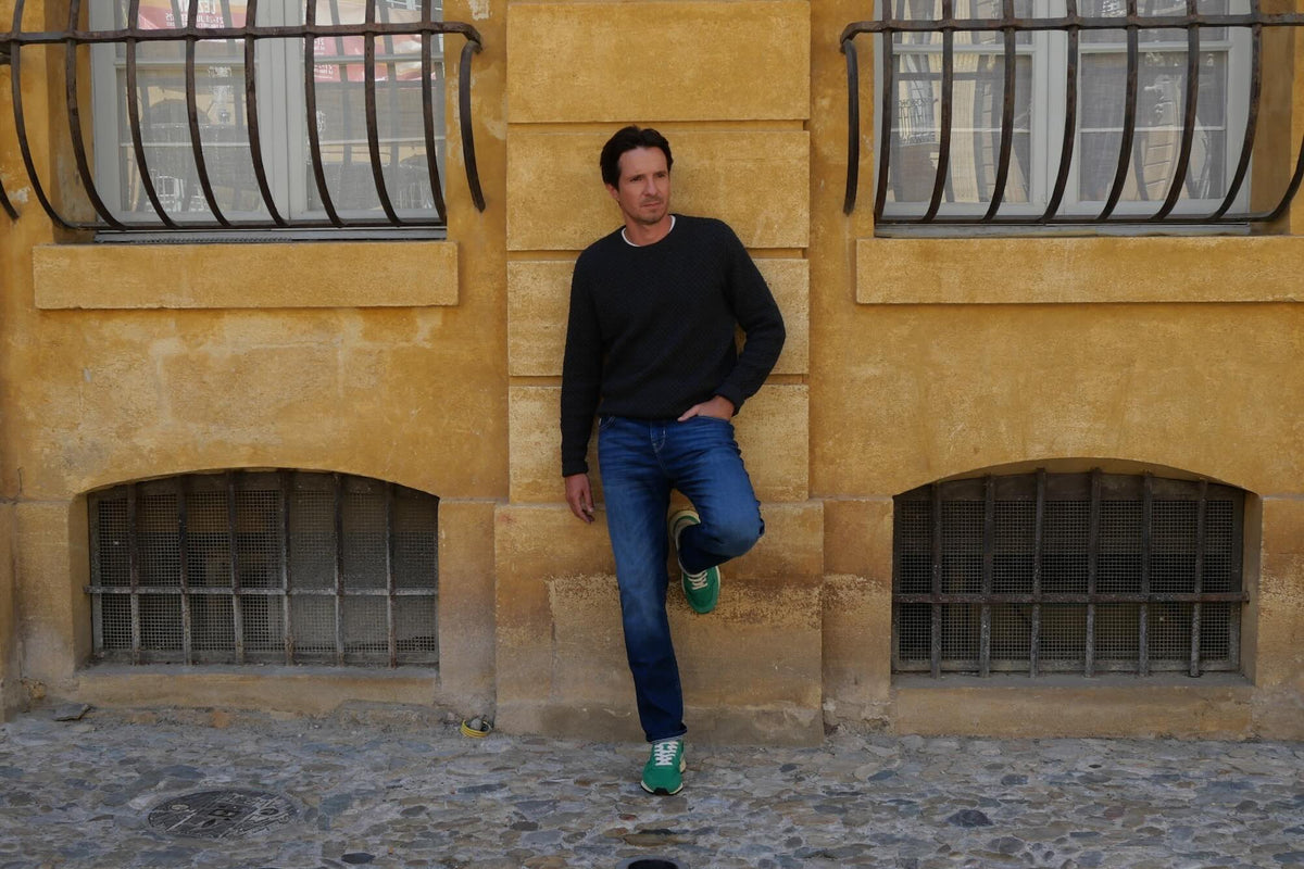 Jean Toucher Doux Ecoresponsable Droit Ajusté - Bleu - Blue Cult