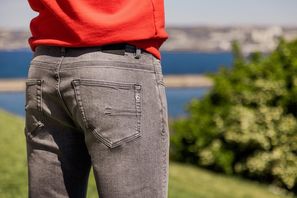 Jean Toucher Doux Ecoresponsable - Gris foncé - Blue Cult