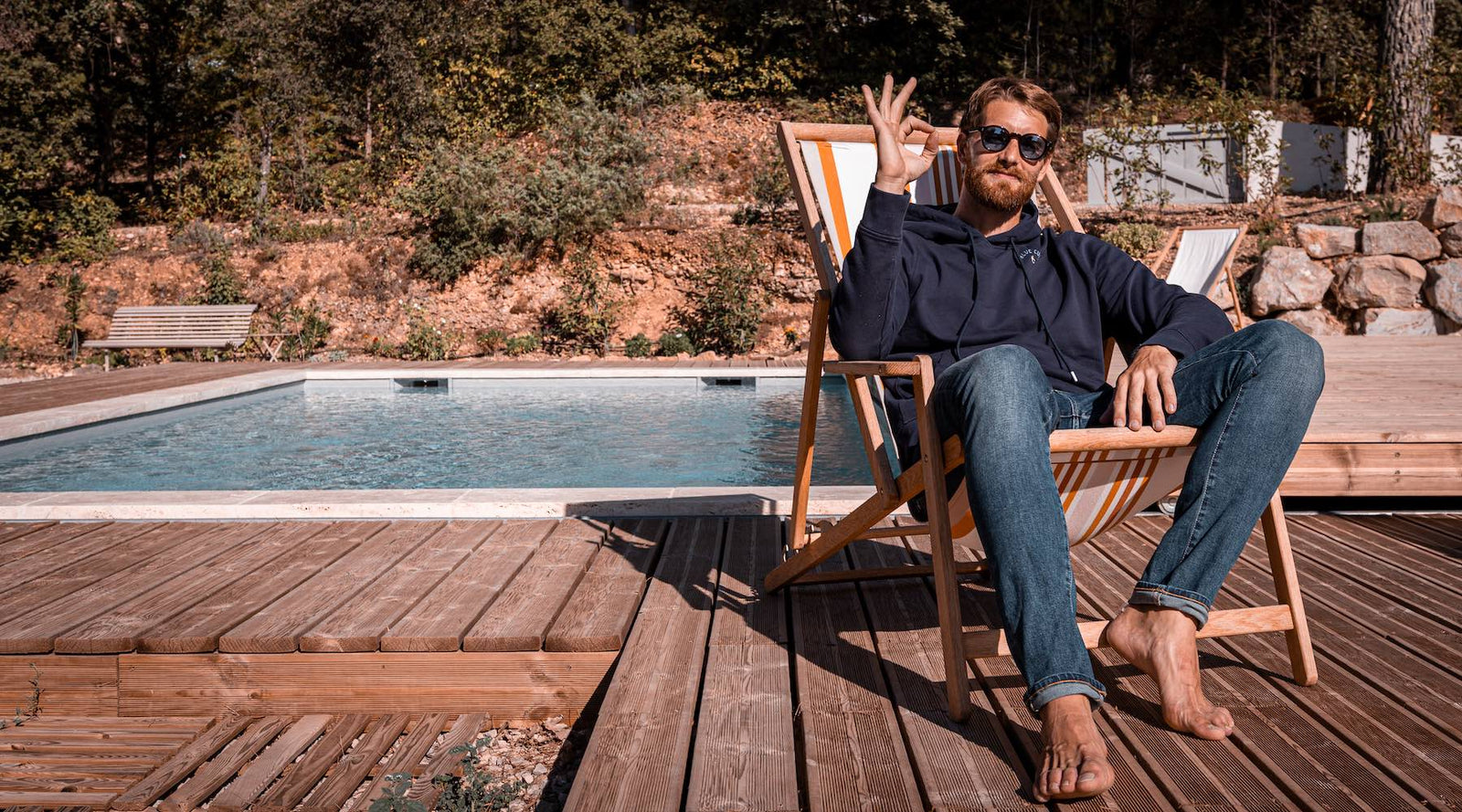 jean bleu délavé homme