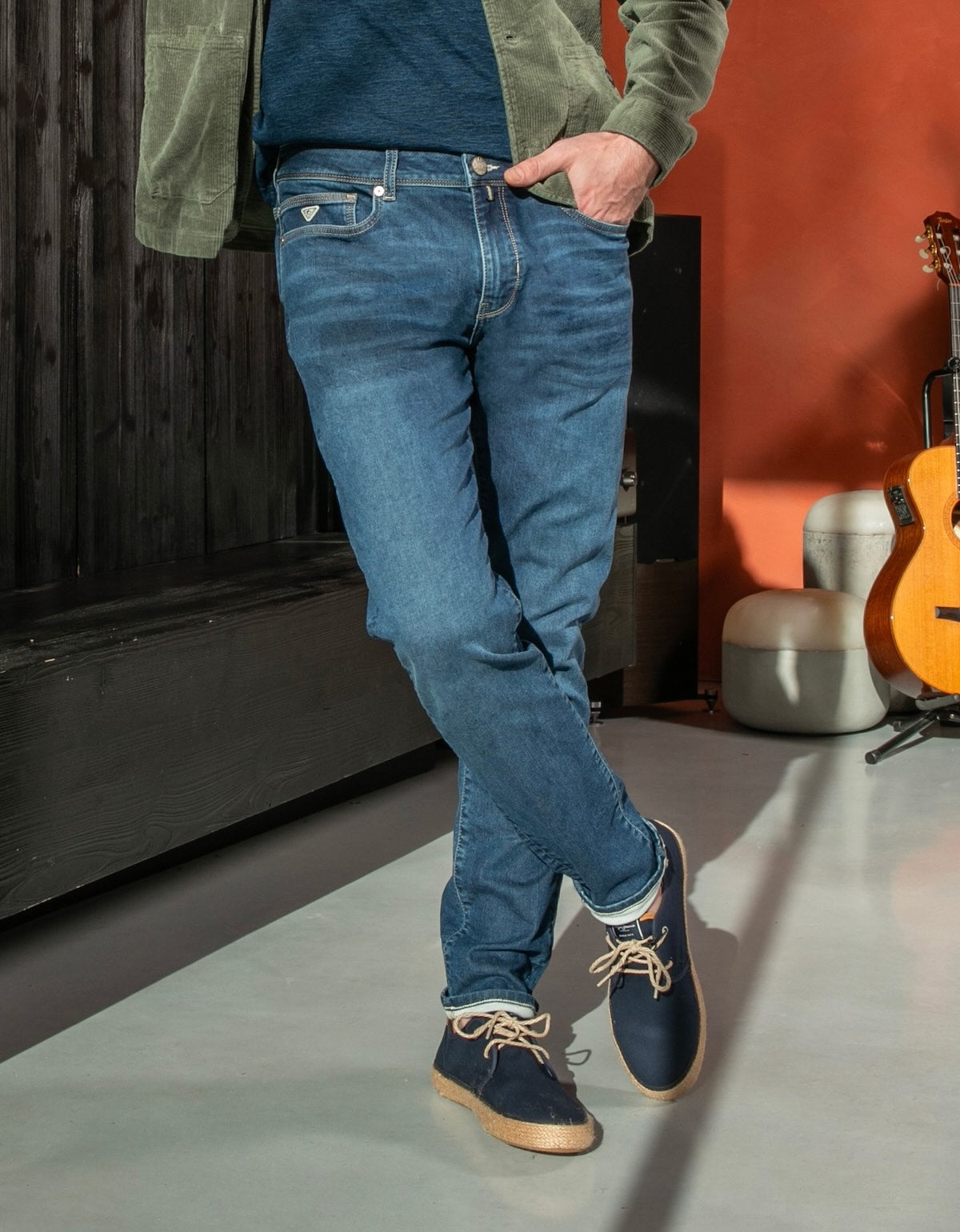 Joggjean Ecoresponsable - Bleu Océan - Blue Cult