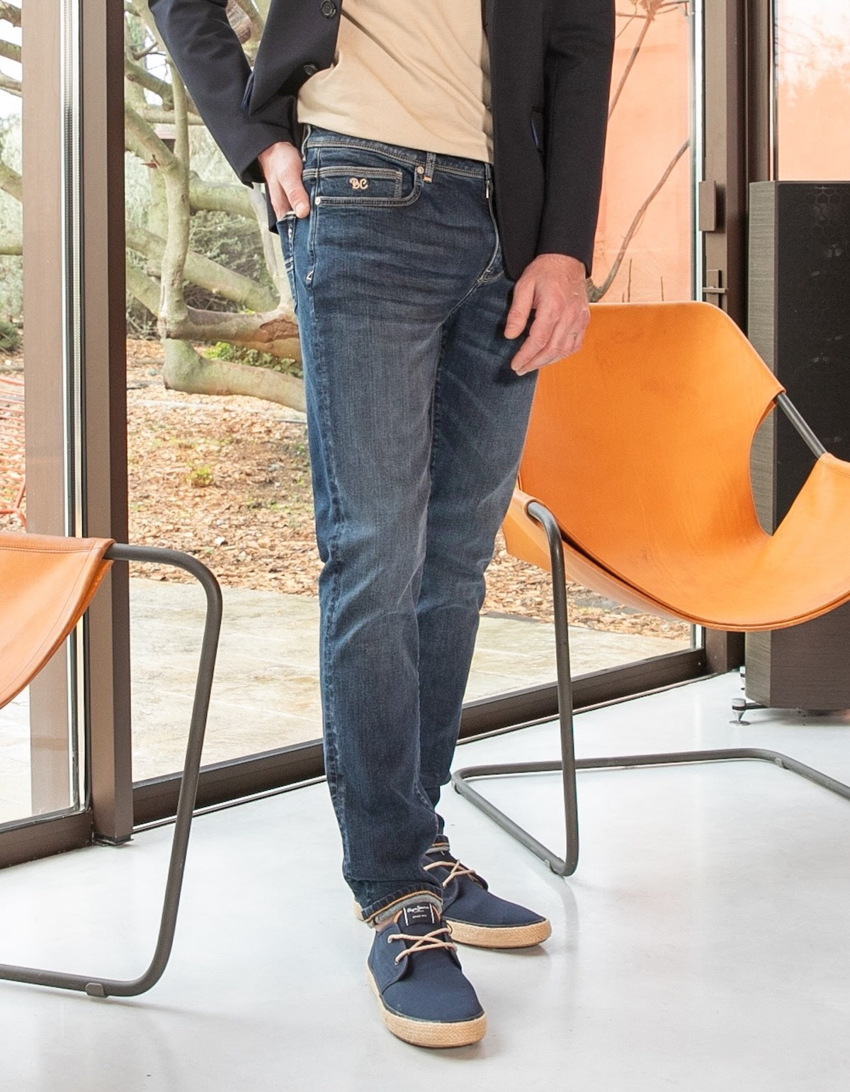 Jean Toucher Doux Ecoresponsable - Bleu Océan - Blue Cult