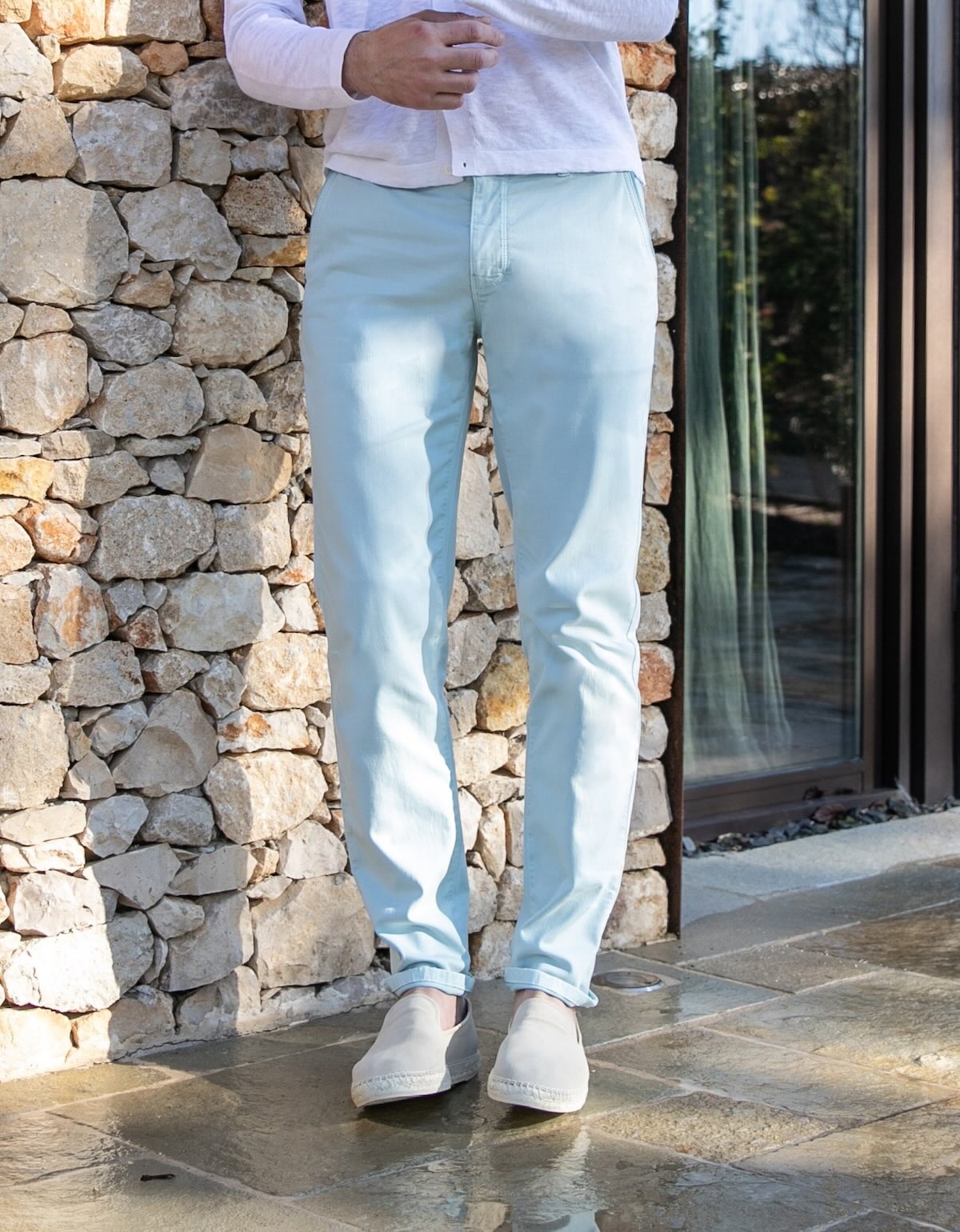 Pantalon Chino Dolce Ecoresponsable - Bleu Ciel - Blue Cult