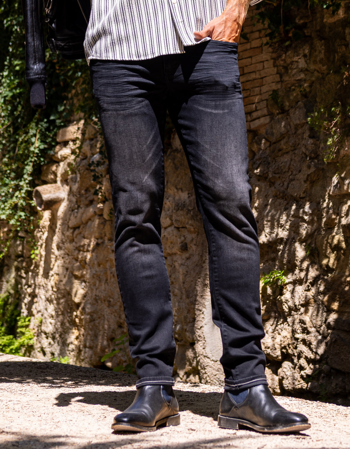 Jean Le Toucher Doux Ecoresponsable - Noir verso Noir - Blue Cult