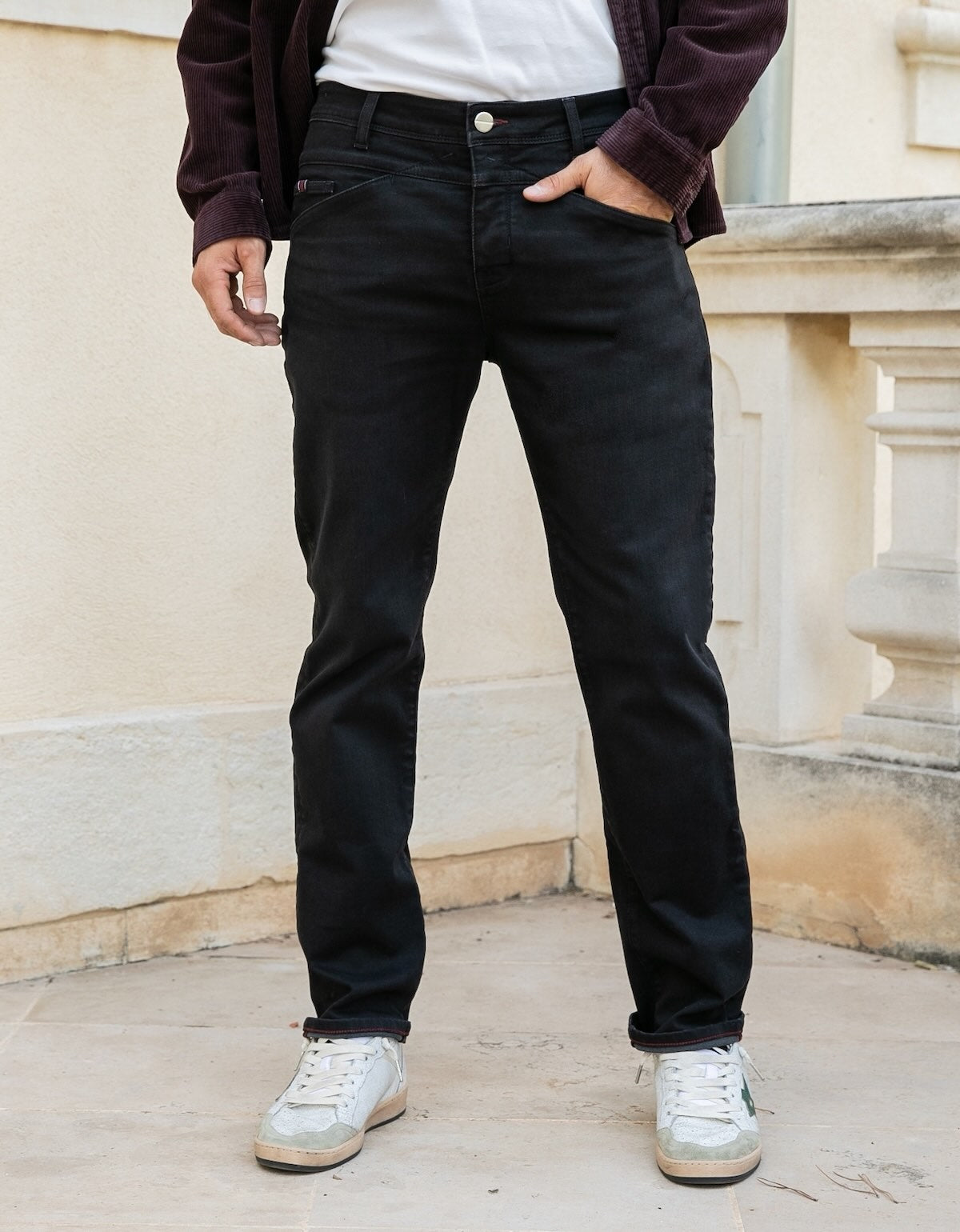 Joggjean Delta Droit Ajusté - Noir verso Noir - Blue Cult