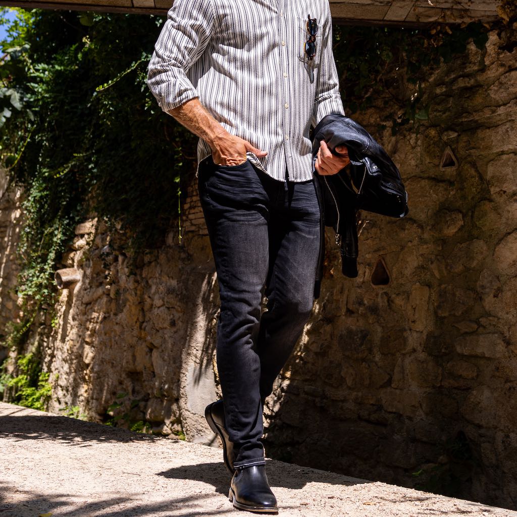 jean homme slim noir