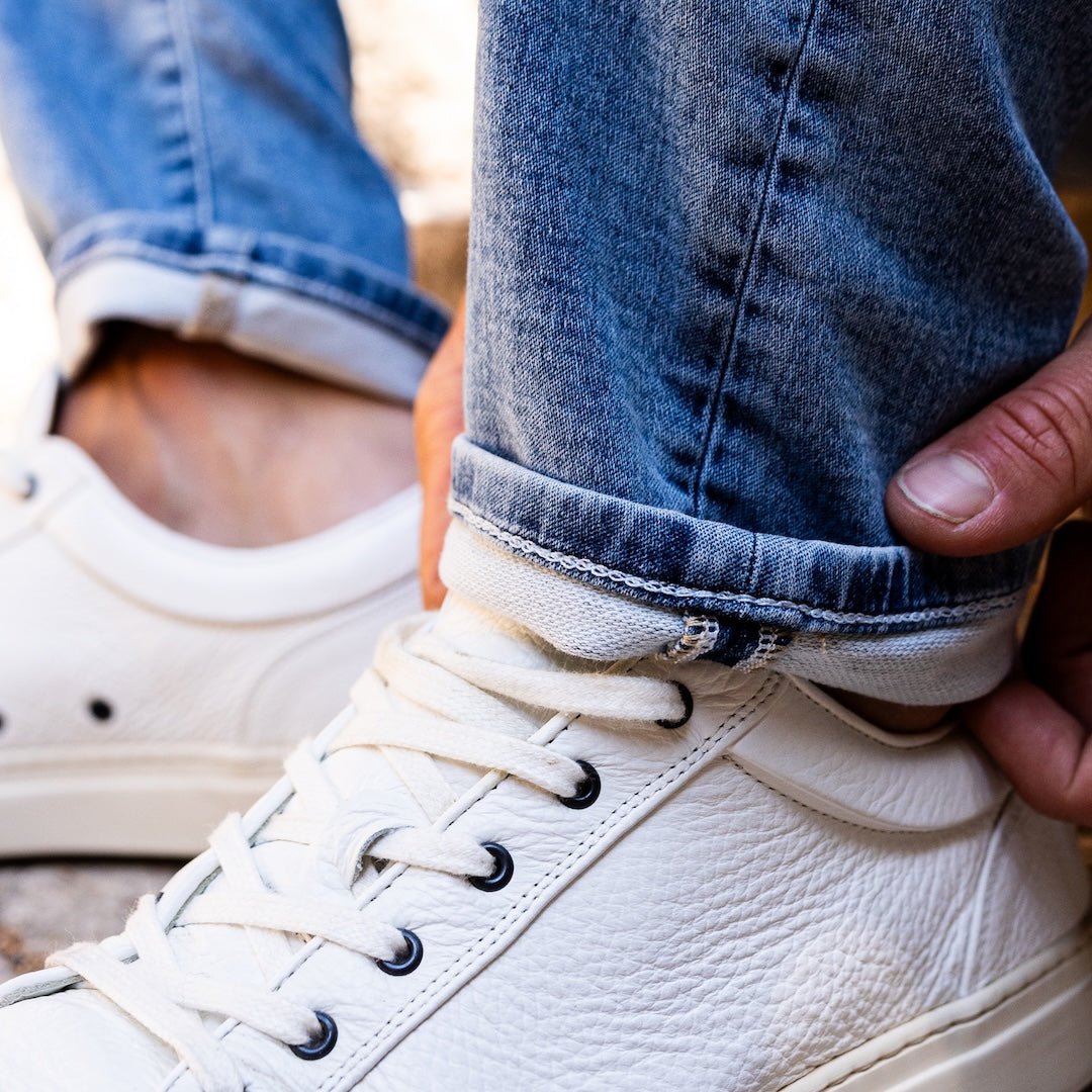 jean facon jogging bleu clair