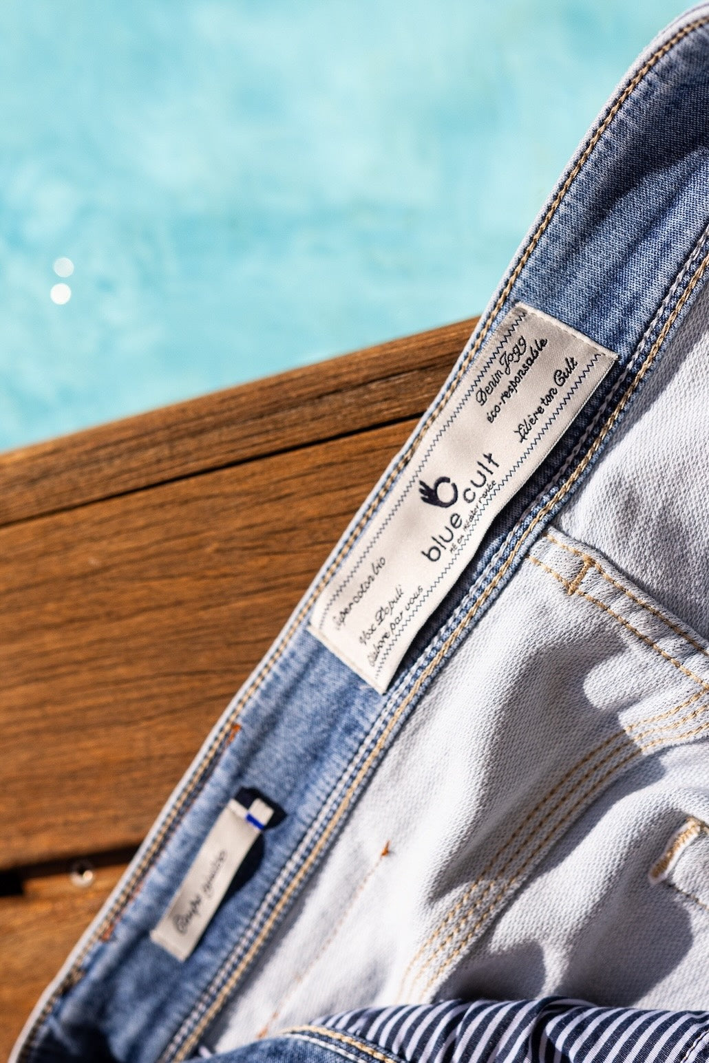 jogging en denim bleu clair