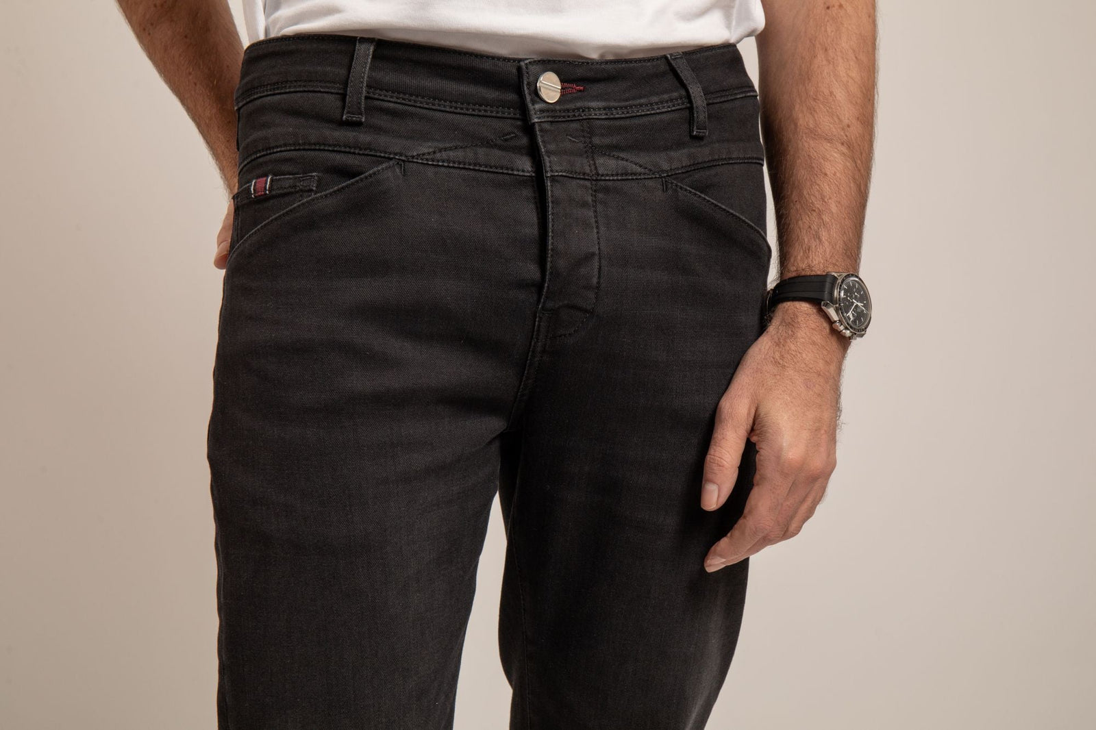 Joggjean Delta Droit Ajusté Ecoresponsable - Noir verso Noir - Blue Cult