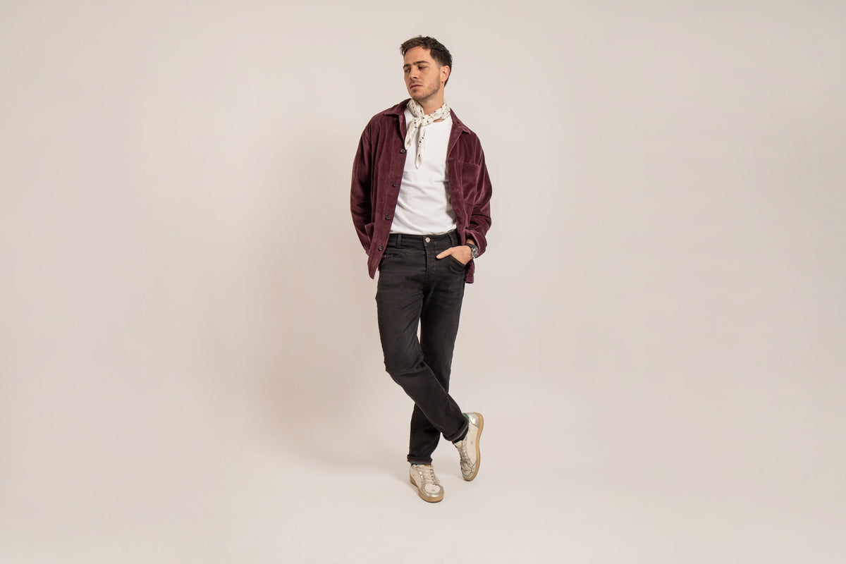 Joggjean Delta Droit Ajusté - Noir verso Noir - Blue Cult