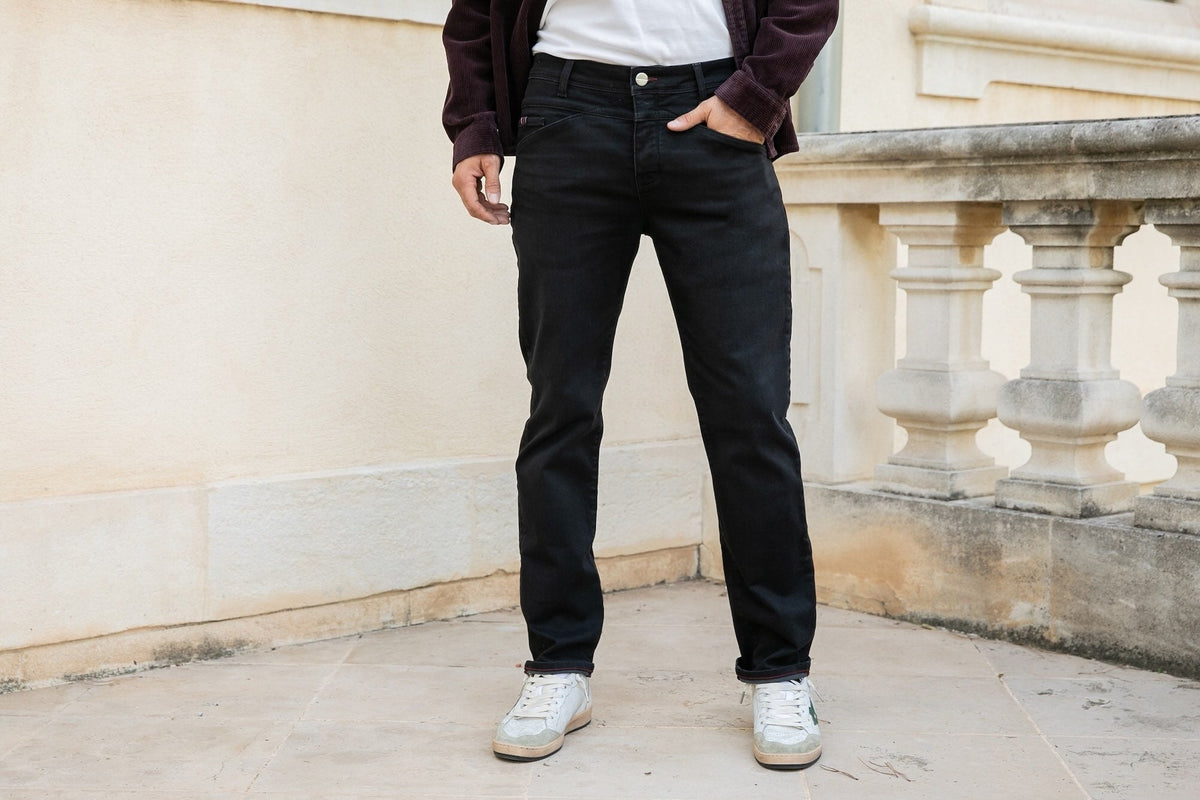 Joggjean Delta Droit Ajusté - Noir verso Noir - Blue Cult