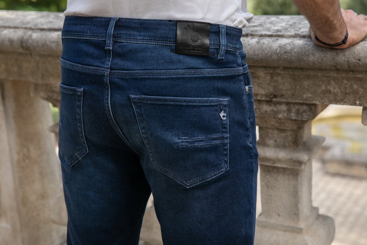 Joggjean Ecoresponsable - Bleu Léger verso Noir - Poches Cult - Blue Cult