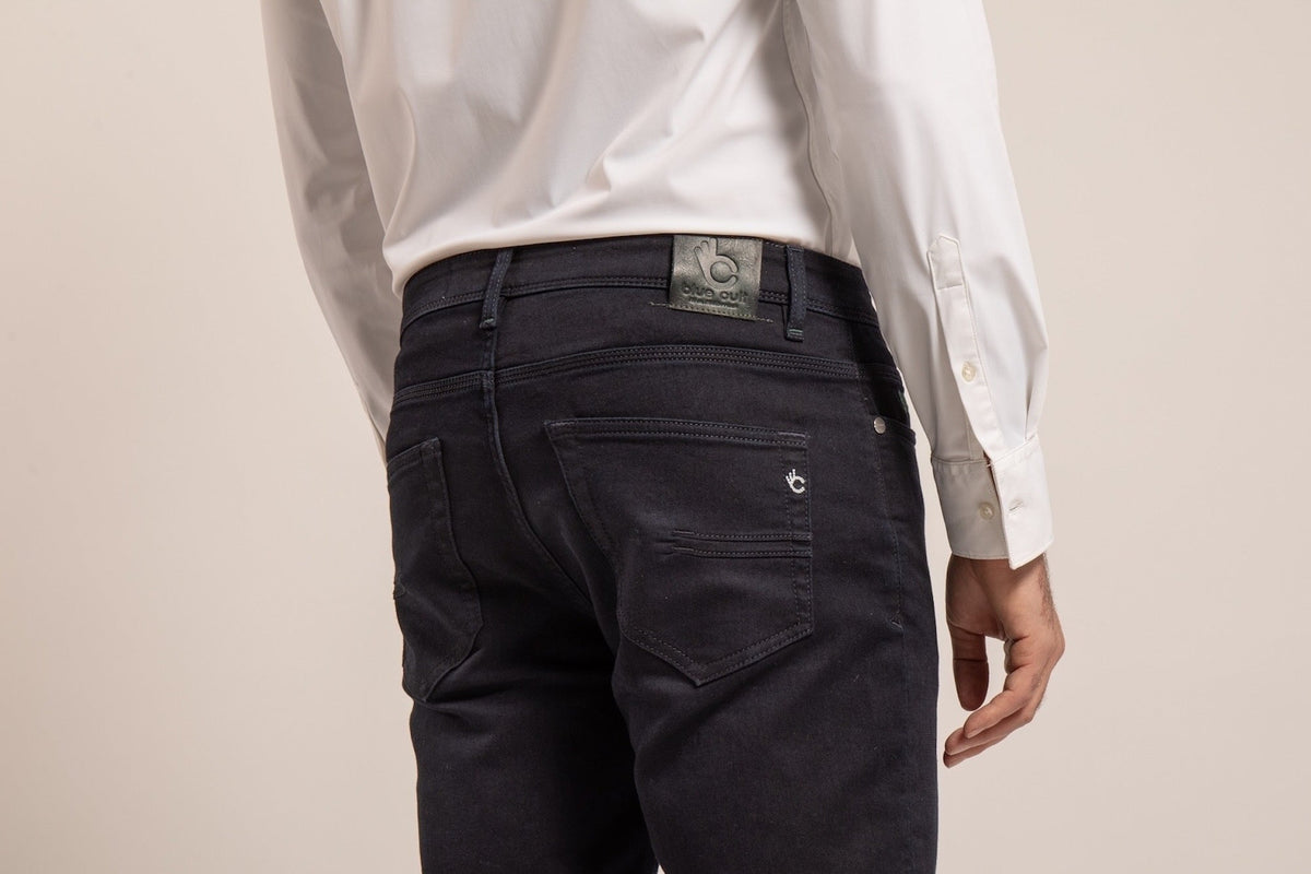 Joggjean Original Ajusté - Indigo verso Noir - Blue Cult