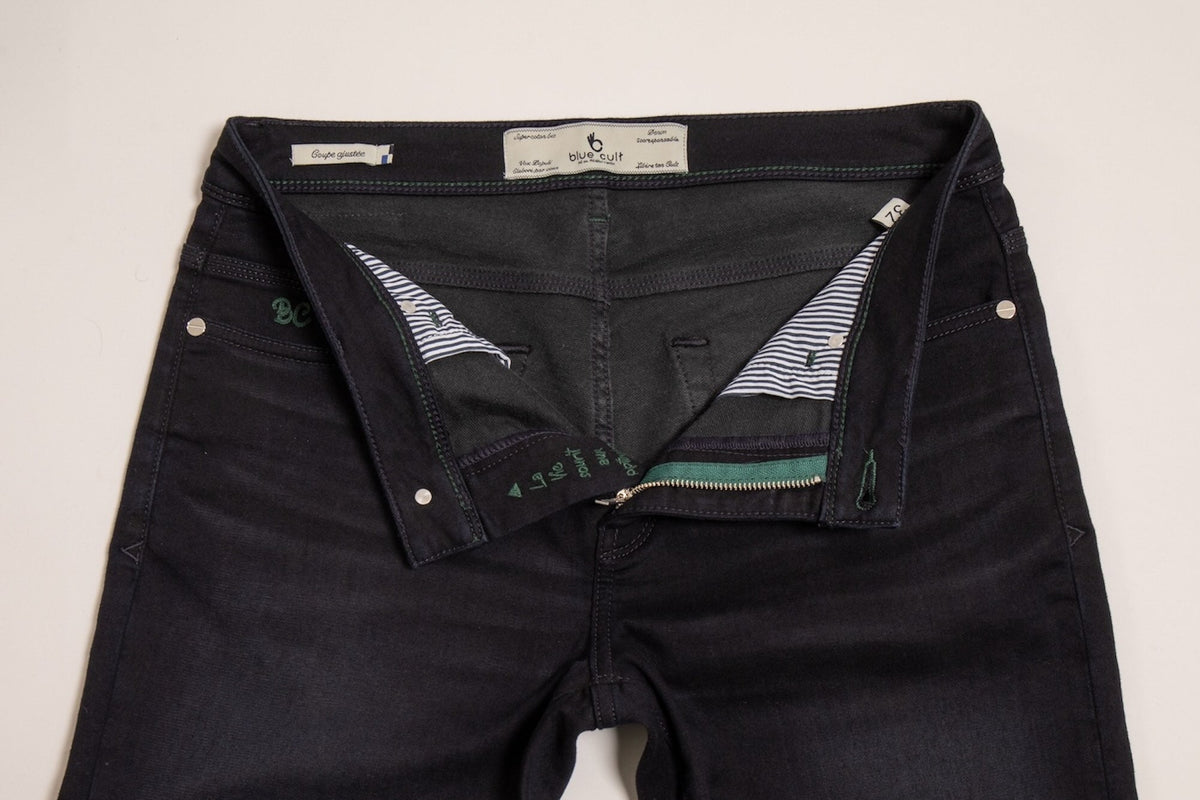 Joggjean Original Ajusté - Indigo verso Noir - Blue Cult