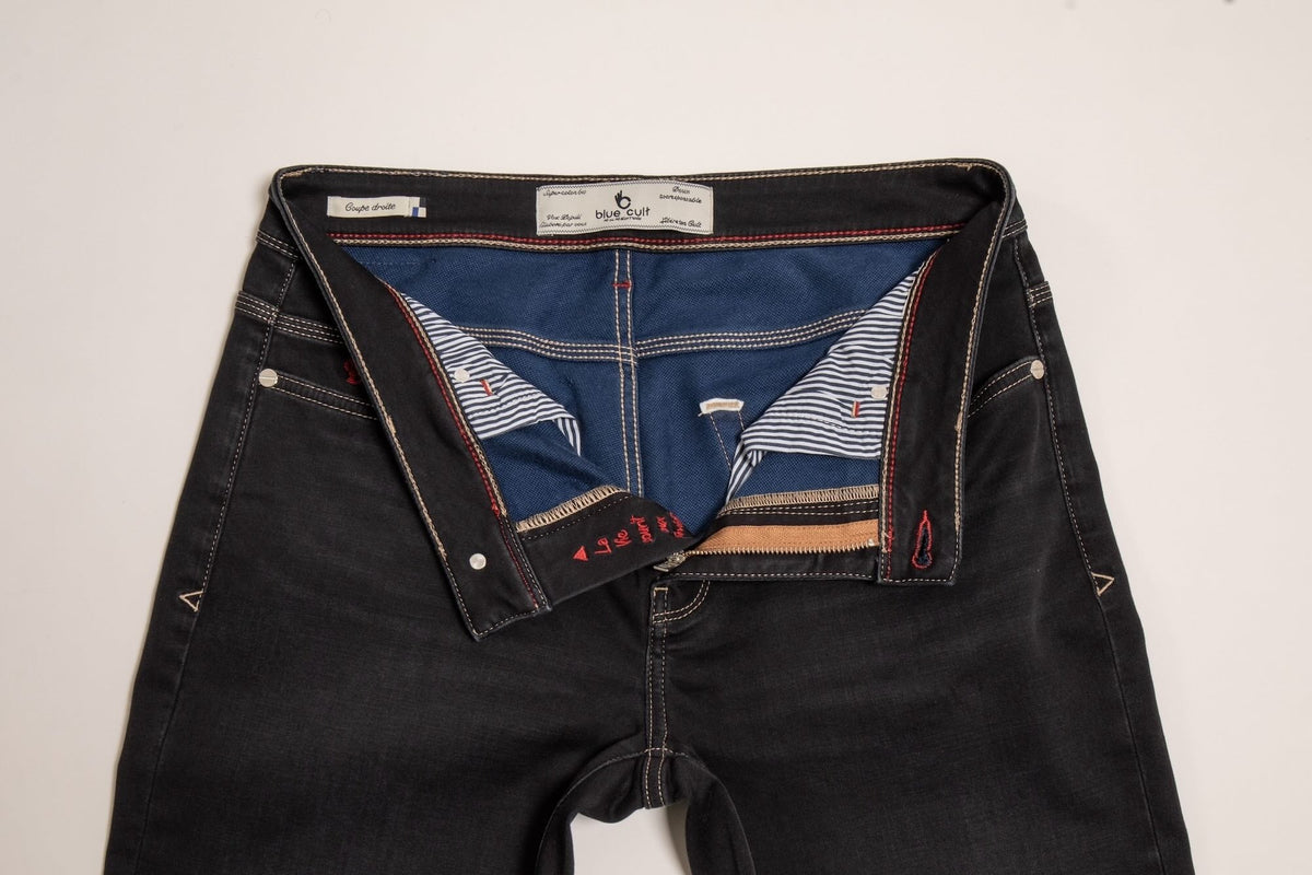 Joggjean Original Ajusté - Noir verso Bleu - Blue Cult