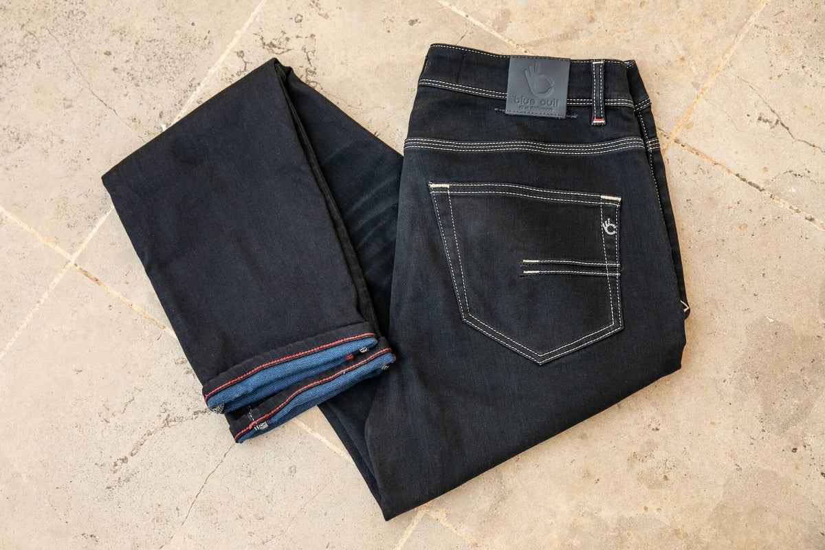 Joggjean Original Ajusté - Noir verso Bleu - Blue Cult