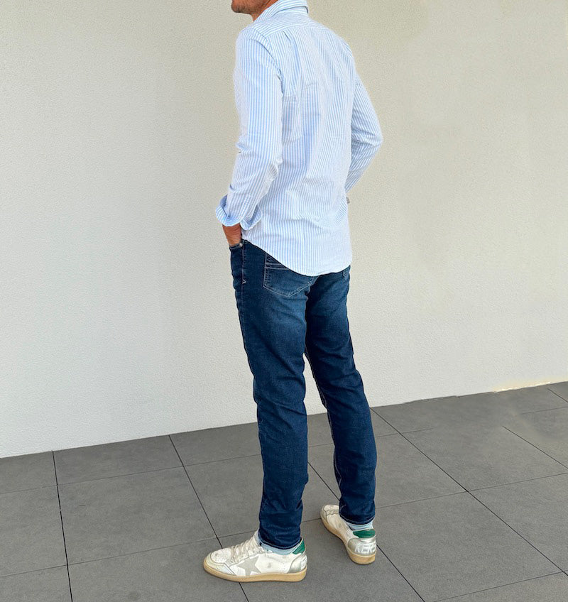 jean slim taille haute