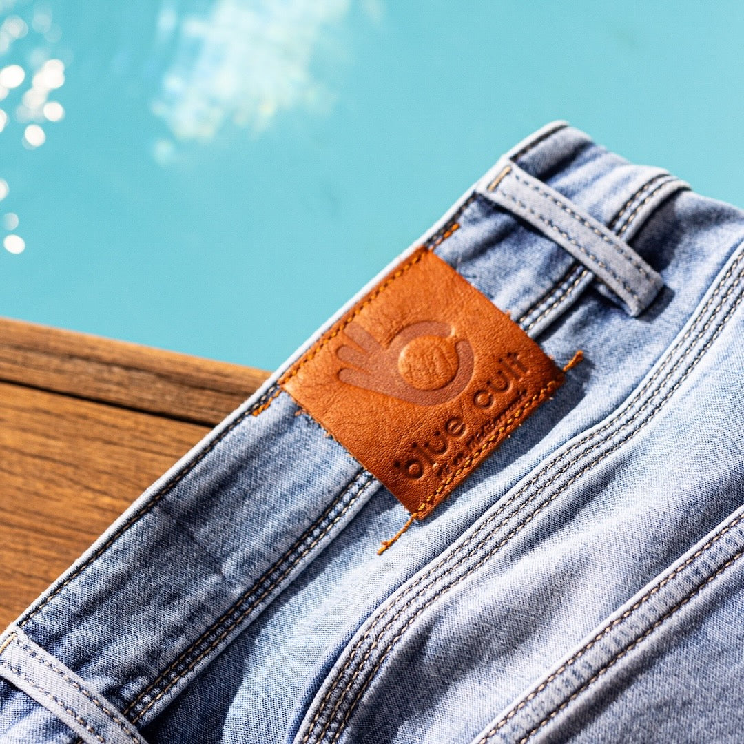 jean de jogging bleu clair