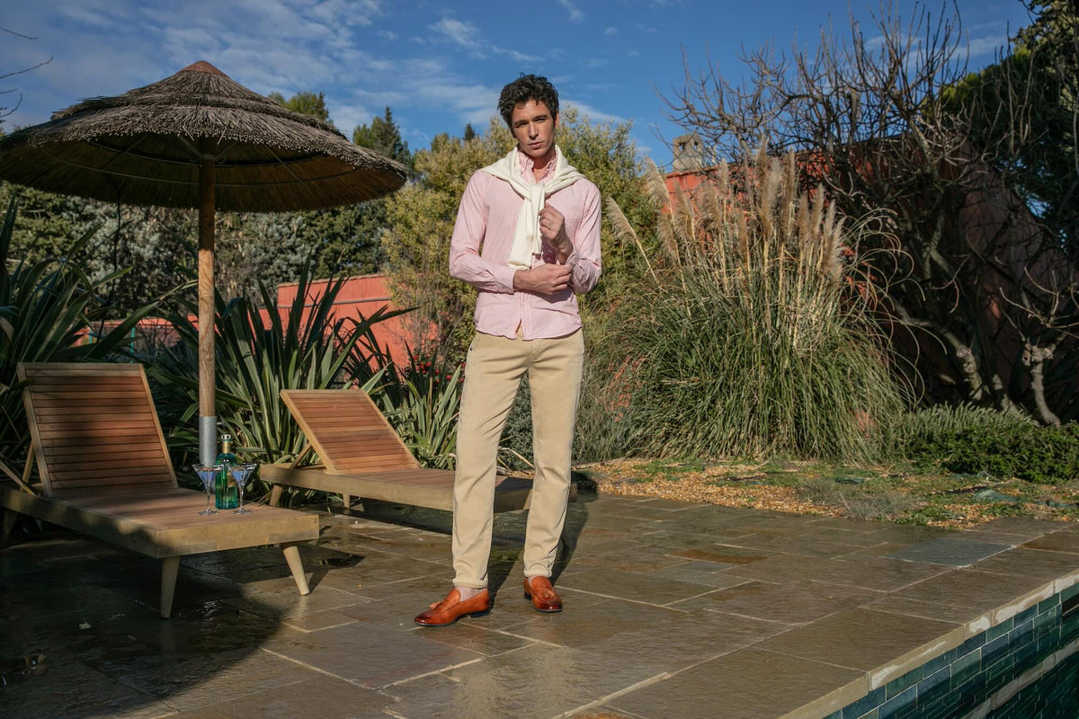 Pantalon Chino Dolce Ecoresponsable - Beige Clair - Blue Cult