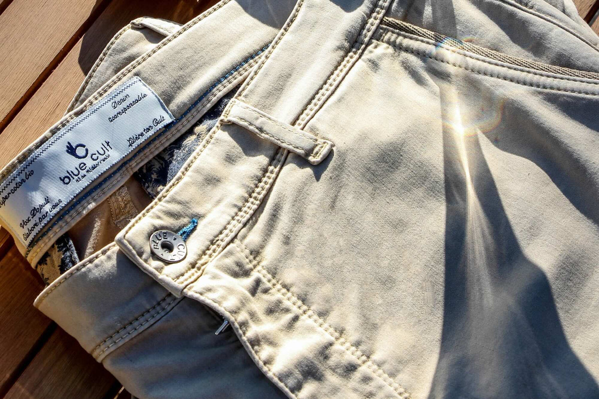 Pantalon Chino Dolce Ecoresponsable - Beige Clair - Blue Cult
