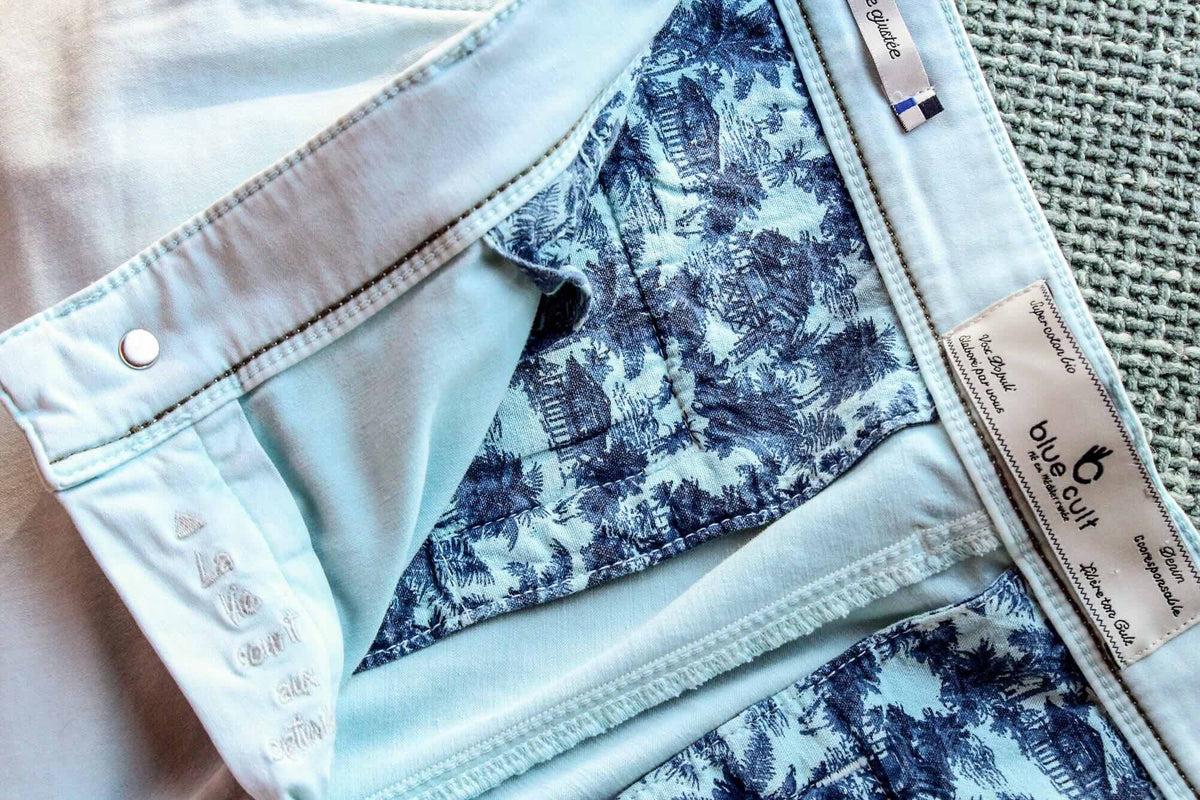 Pantalon Chino Dolce Ecoresponsable - Bleu Ciel - Blue Cult