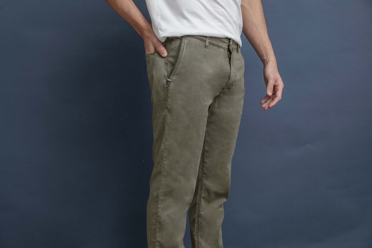 Pantalon Chino Dolce Tencel - Kaki - Blue Cult
