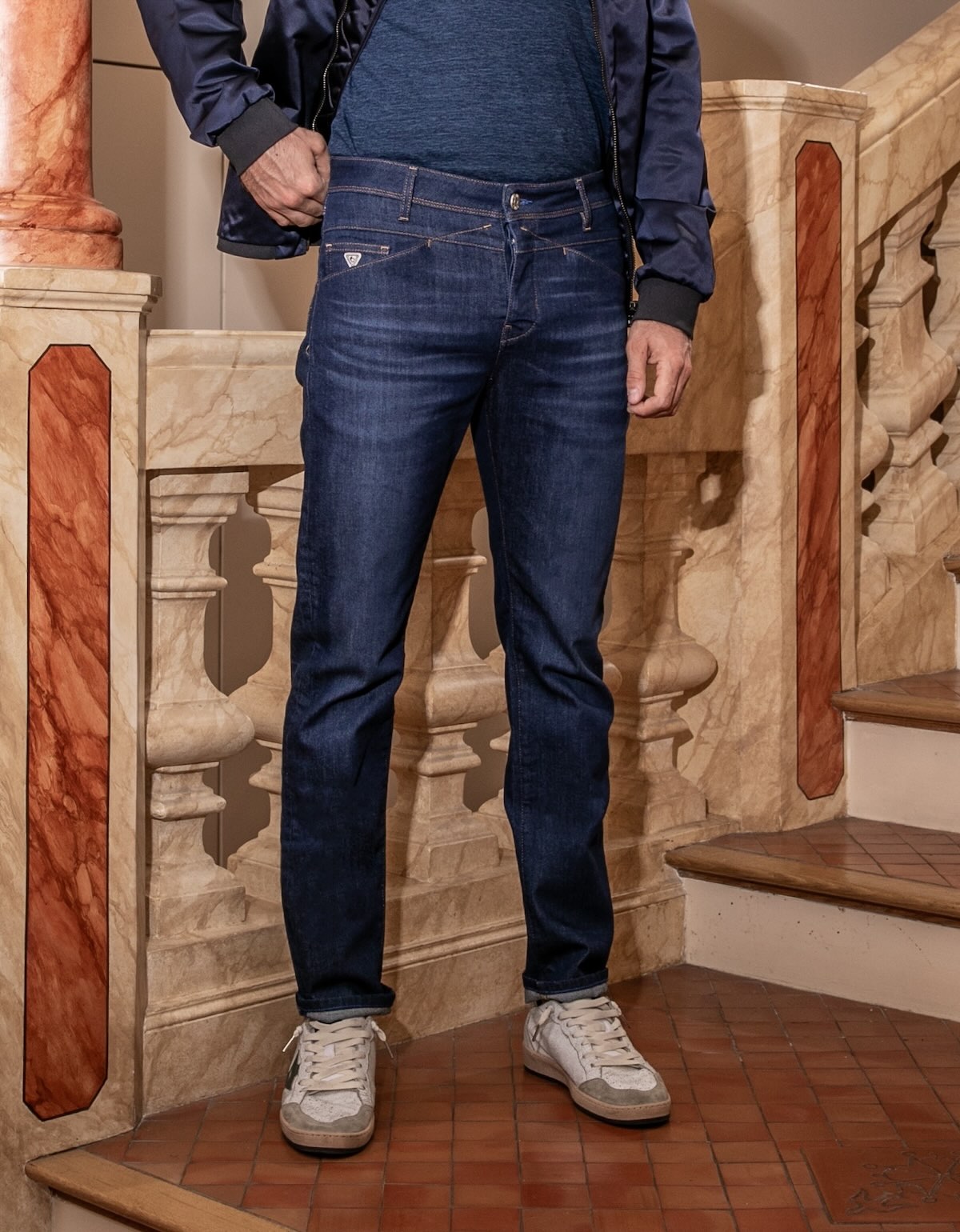Jean Delta Greg Droit Ajusté - Bleu Indigo