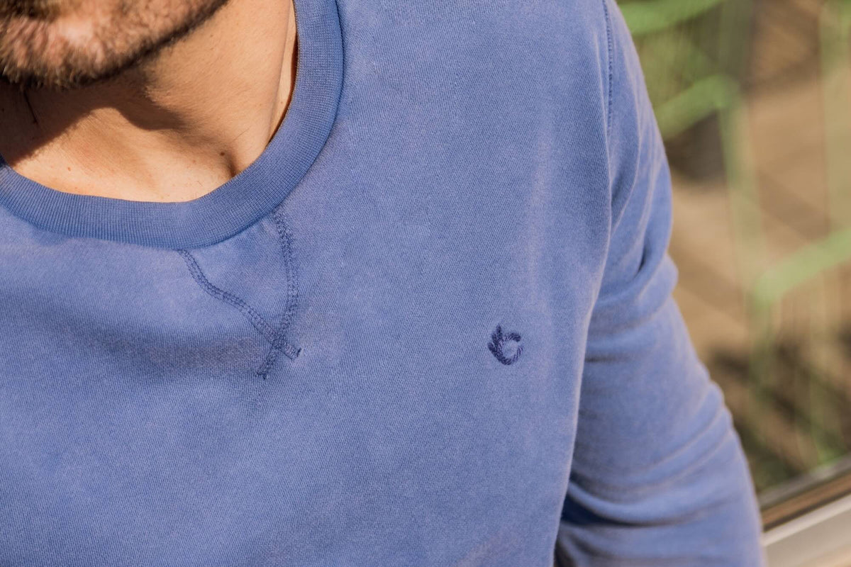Sweat-shirt Nuance Coton Bio - Indigo - Blue Cult