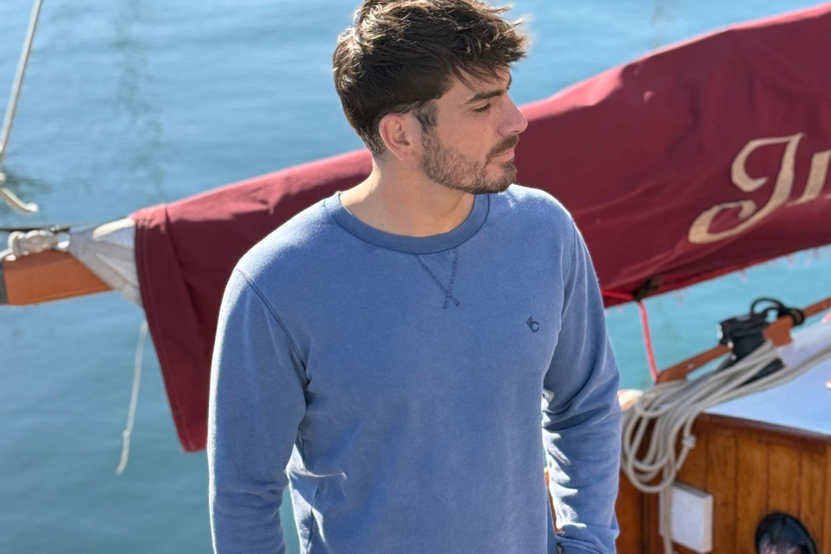 Sweat-shirt Nuance Coton Bio - Indigo - Blue Cult